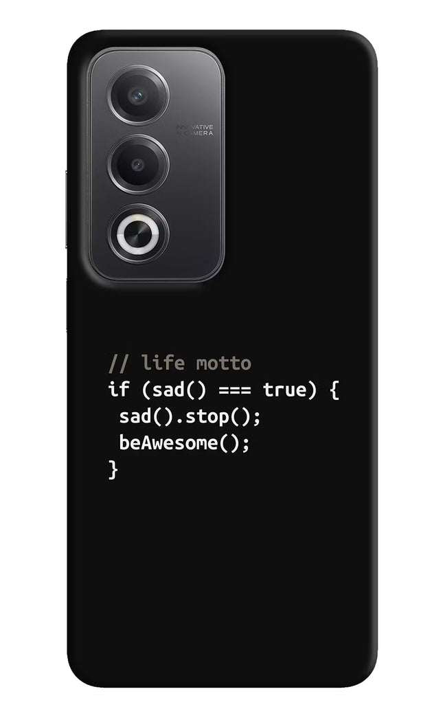 Life Motto Code Oppo A3 Pro 5G Hard Case Back Cover by Casekaro