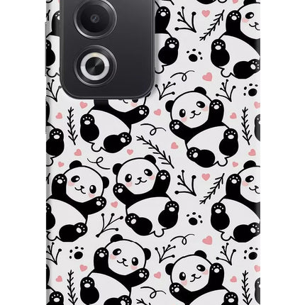 Cute Panda Oppo A3 Pro 5G Hard Case Back Cover by Casekaro