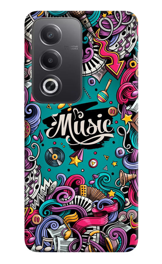 Music Graffiti Oppo A3 Pro 5G Hard Case Back Cover by Casekaro