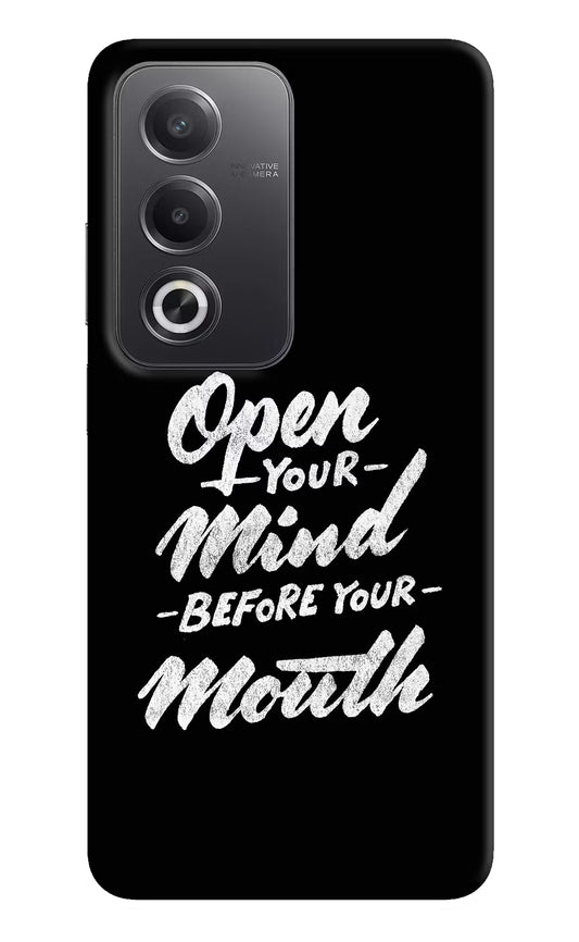 Open Your Mind Before Your Mouth Oppo A3 Pro 5G Hard Case Back Cover by Casekaro