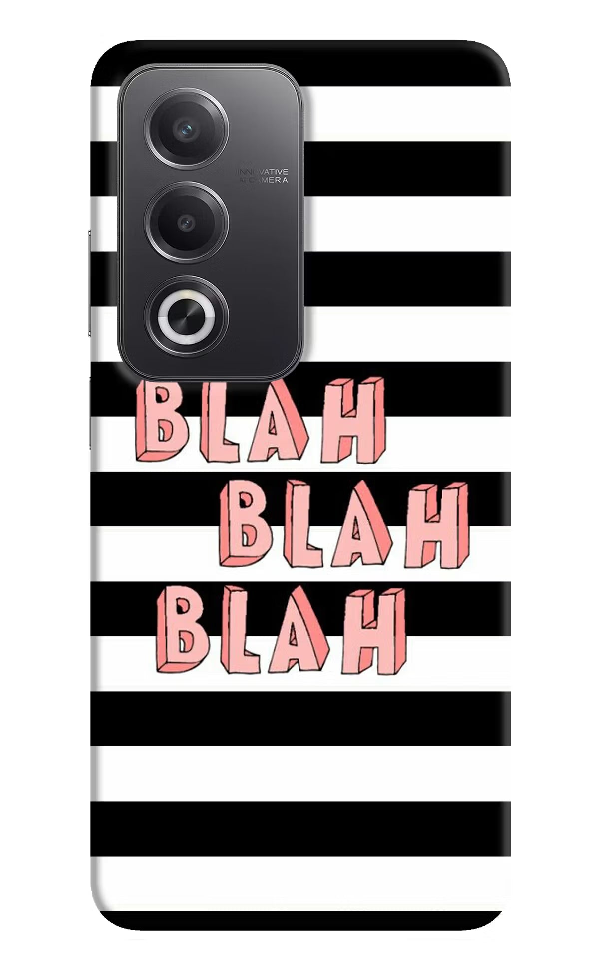 Blah Blah Blah Oppo A3 Pro 5G Hard Case Back Cover by Casekaro