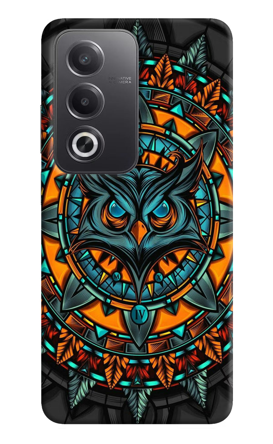 Angry Owl Art Oppo A3 Pro 5G Back Cover, Hard case