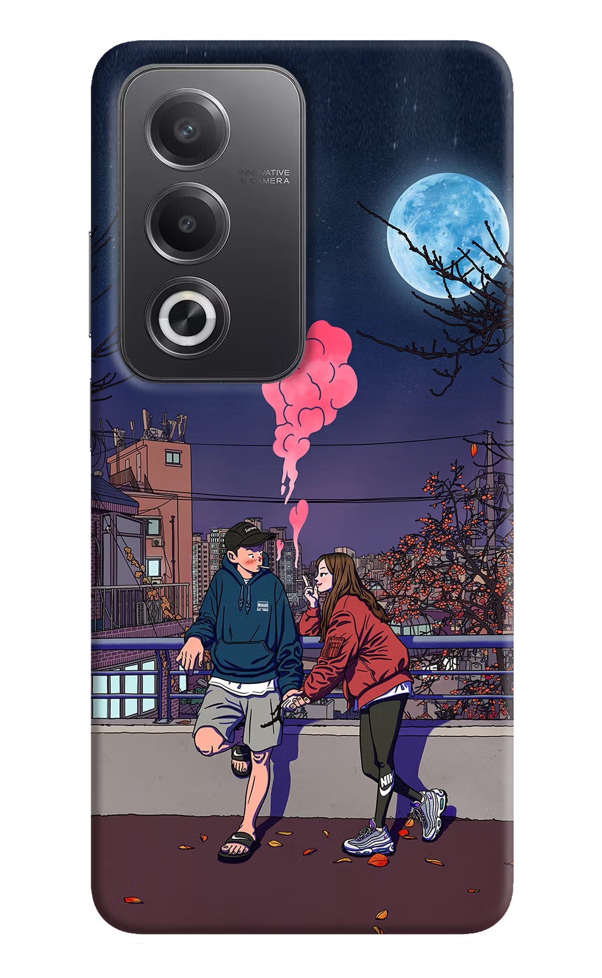 Chilling Couple Oppo A3 Pro 5G Hard Case Back Cover by Casekaro