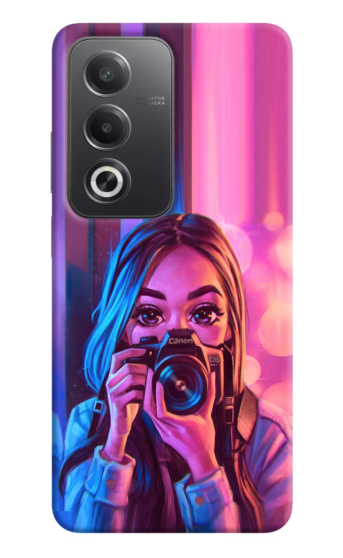 Girl Photographer Oppo A3 Pro 5G Hard Case Back Cover by Casekaro
