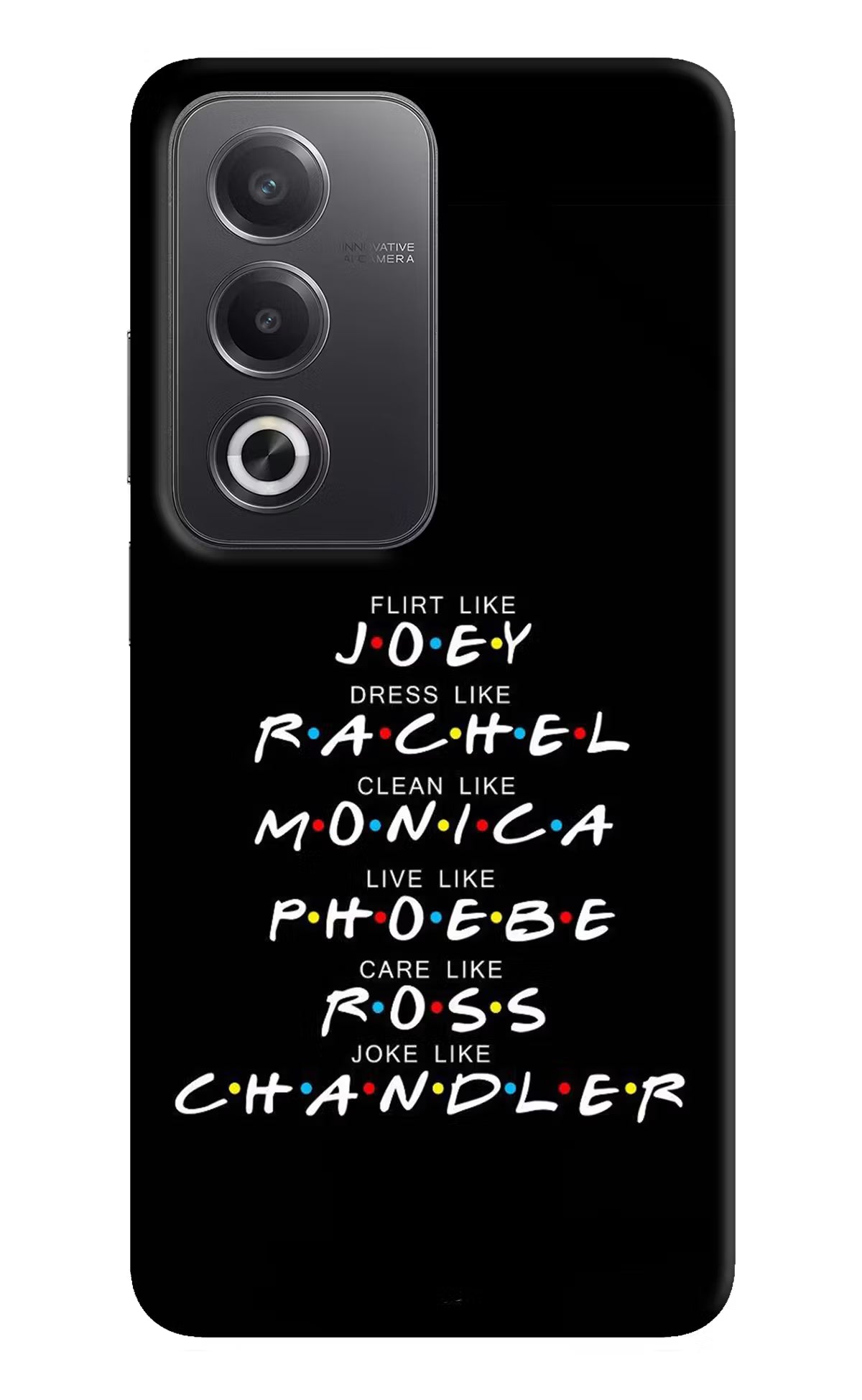 FRIENDS Character Oppo A3 Pro 5G Hard Case Back Cover by Casekaro