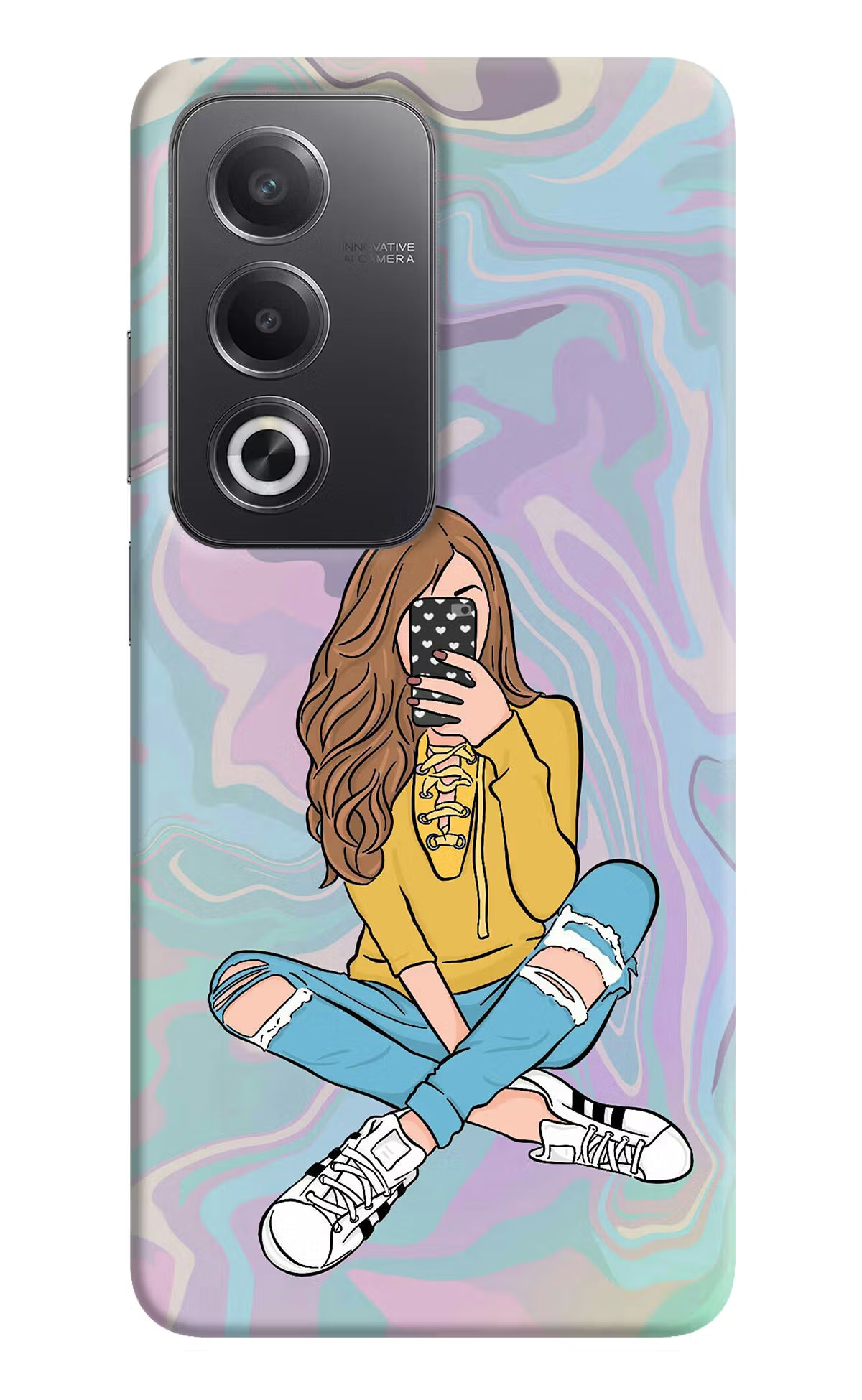 Selfie Girl Oppo A3 Pro 5G Hard Case Back Cover by Casekaro