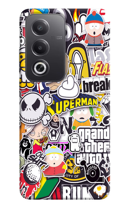 Sticker Bomb Oppo A3 Pro 5G Hard Case Back Cover by Casekaro