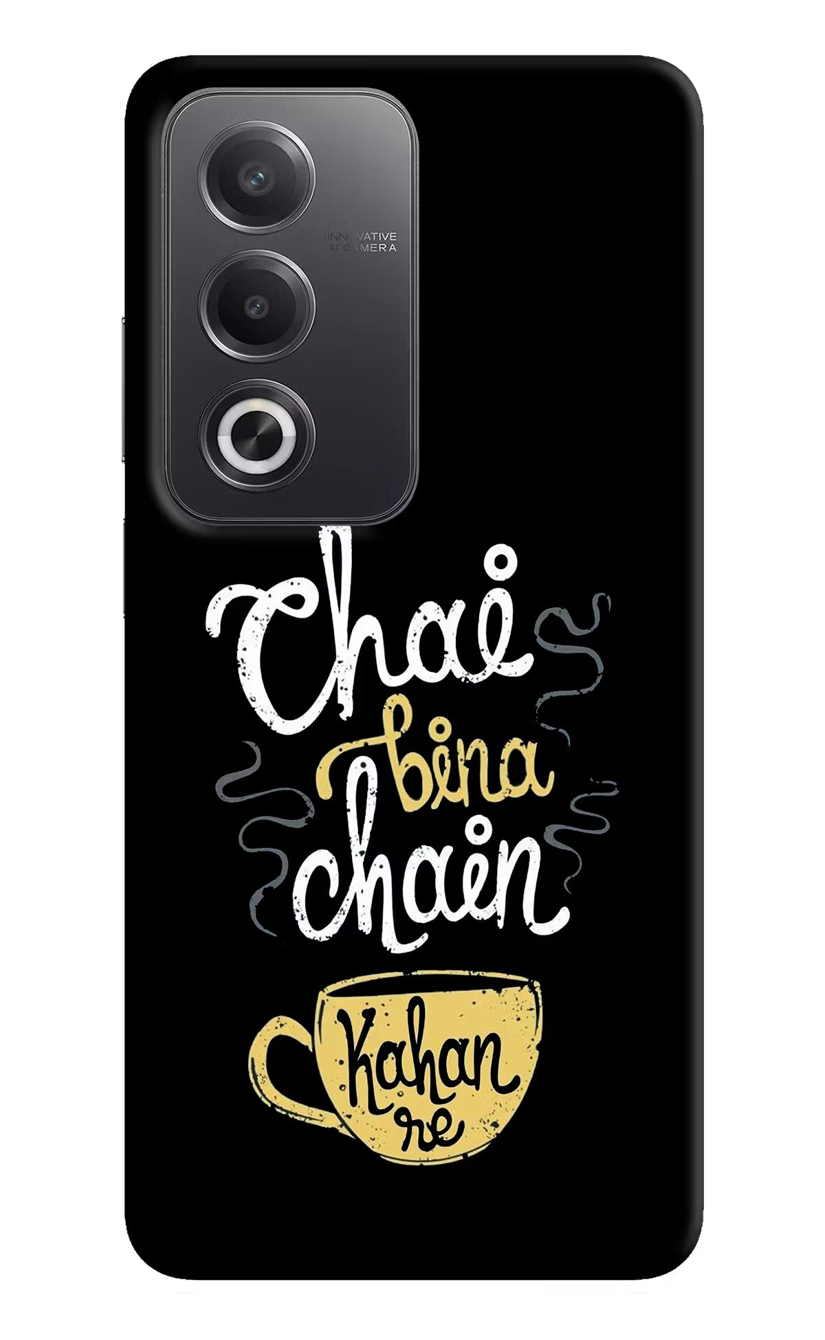 Chai Bina Chain Kaha Re Oppo A3 Pro 5G Hard Case Back Cover by Casekaro