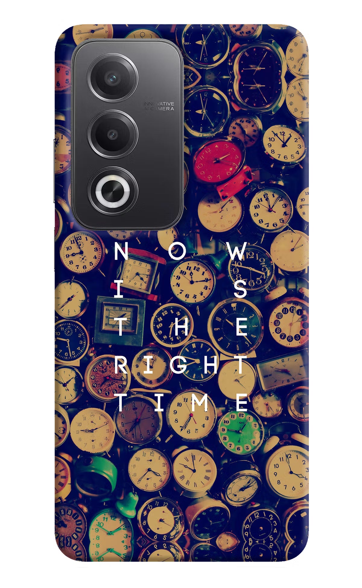 Now is the Right Time Quote Oppo A3 Pro 5G Hard Case Back Cover by Casekaro
