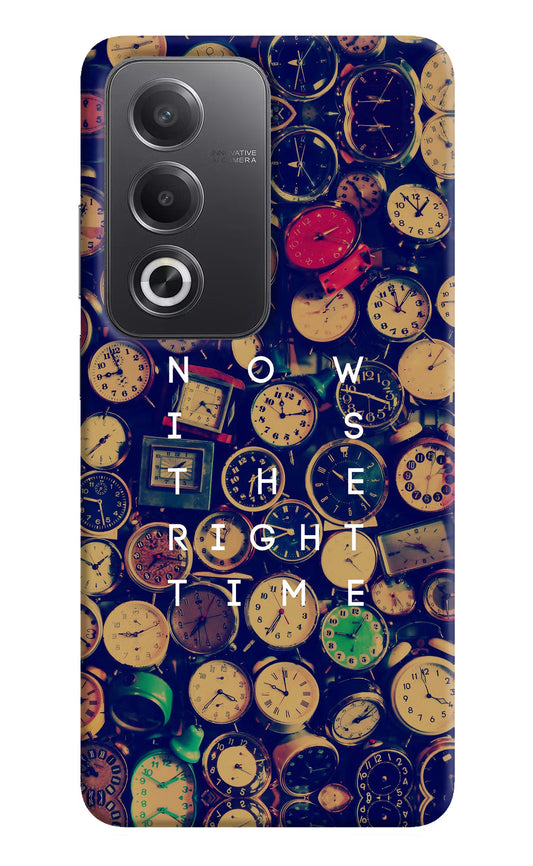 Now is the Right Time Quote Oppo A3 Pro 5G Hard Case Back Cover by Casekaro