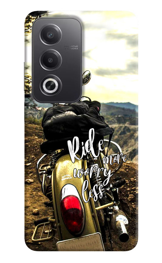 Ride More Worry Less Oppo A3 Pro 5G Hard Case Back Cover by Casekaro