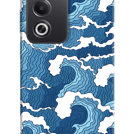 Blue Waves Oppo A3 Pro 5G Hard Case Back Cover by Casekaro