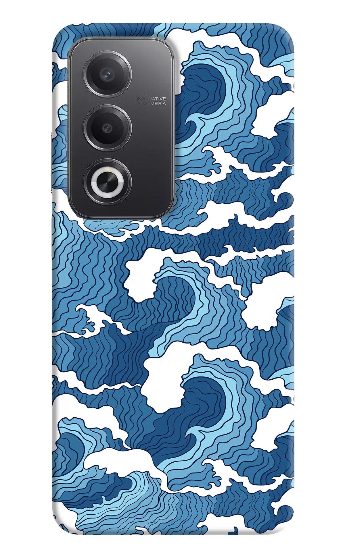 Blue Waves Oppo A3 Pro 5G Hard Case Back Cover by Casekaro
