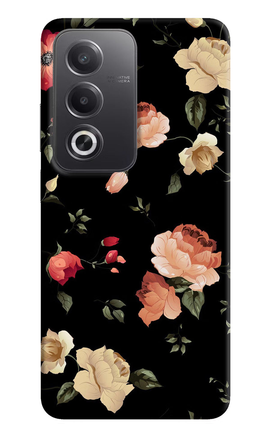 Flowers Oppo A3 Pro 5G Back Cover, Hard case