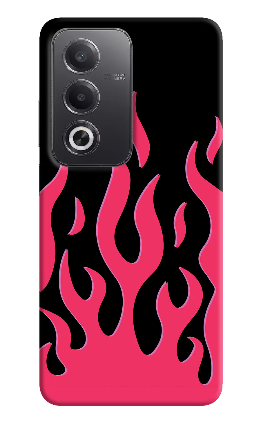 Fire Flames Oppo A3 Pro 5G Back Cover, Hard case