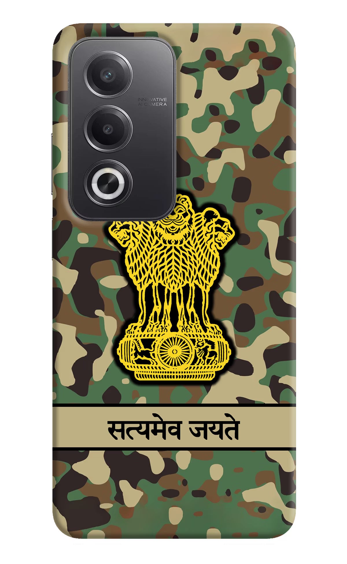 Satyamev Jayate Army Oppo A3 Pro 5G Hard Case Back Cover by Casekaro
