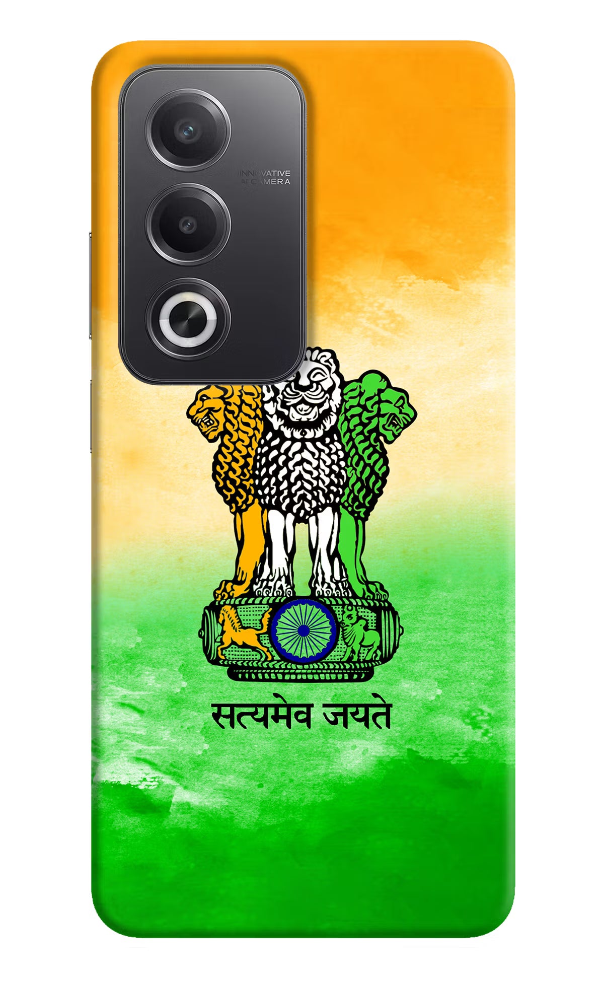 Satyamev Jayate Flag Oppo A3 Pro 5G Hard Case Back Cover by Casekaro
