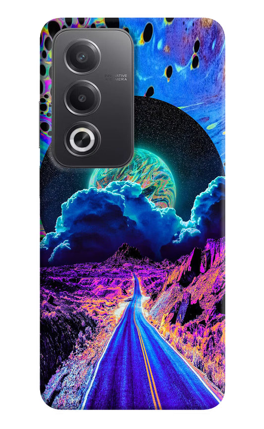 Psychedelic Painting Oppo A3 Pro 5G Hard Case Back Cover by Casekaro