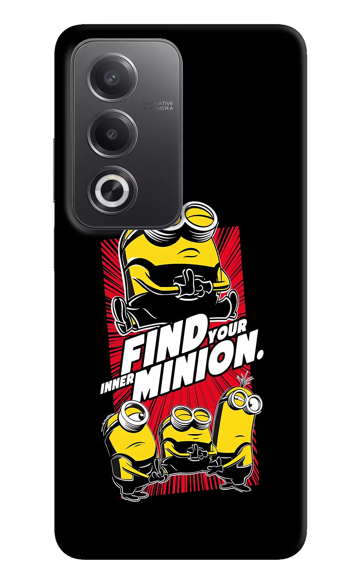 Find your inner Minion Oppo A3 Pro 5G Hard Case Back Cover by Casekaro