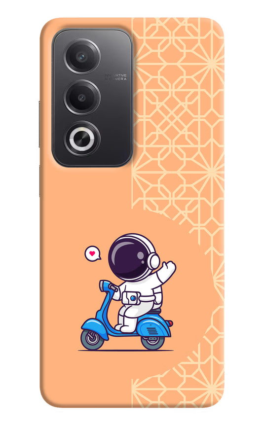 Cute Astronaut Riding Oppo A3 Pro 5G Hard Case Back Cover by Casekaro