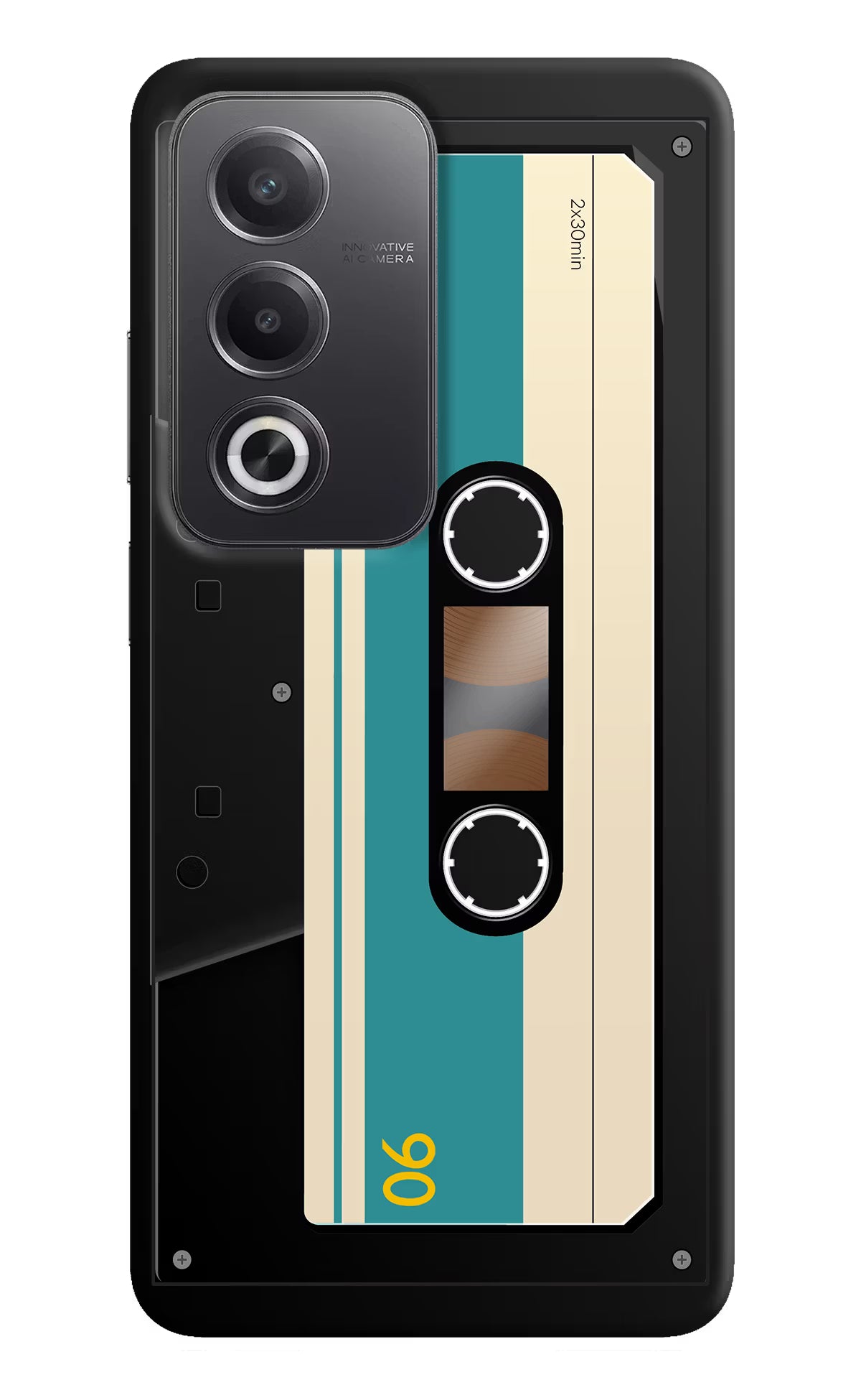 Cassette Oppo A3 Pro 5G Hard Case Back Cover by Casekaro