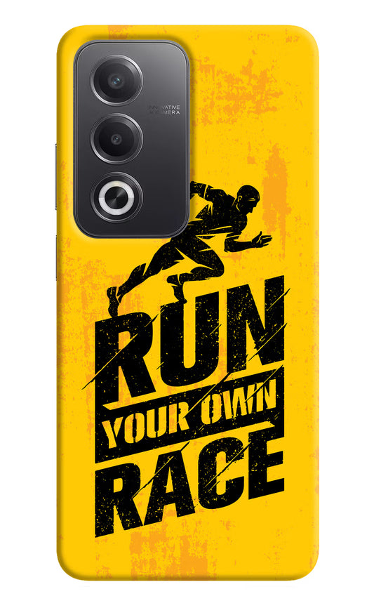 Run Your Own Race Oppo A3 Pro 5G Hard Case Back Cover by Casekaro