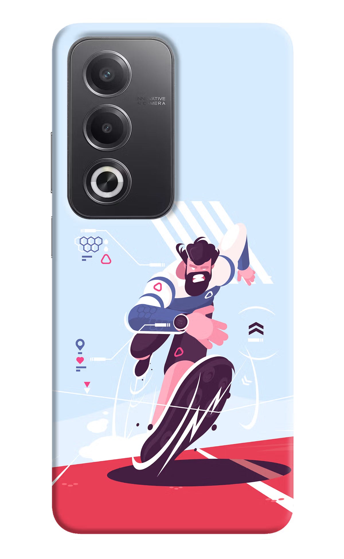 Run Pro Oppo A3 Pro 5G Hard Case Back Cover by Casekaro