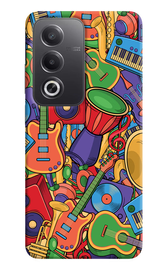 Music Instrument Doodle Oppo A3 Pro 5G Hard Case Back Cover by Casekaro