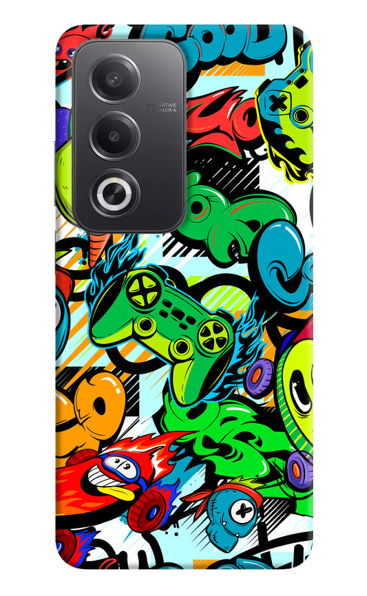 Game Doodle Oppo A3 Pro 5G Hard Case Back Cover by Casekaro