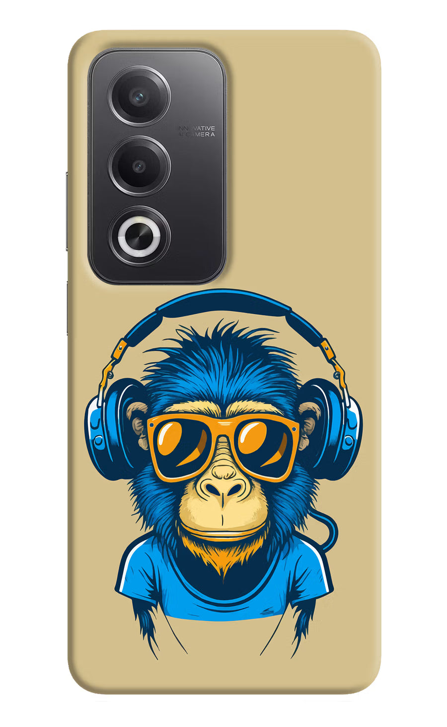 Monkey Headphone Oppo A3 Pro 5G Back Cover, Hard case