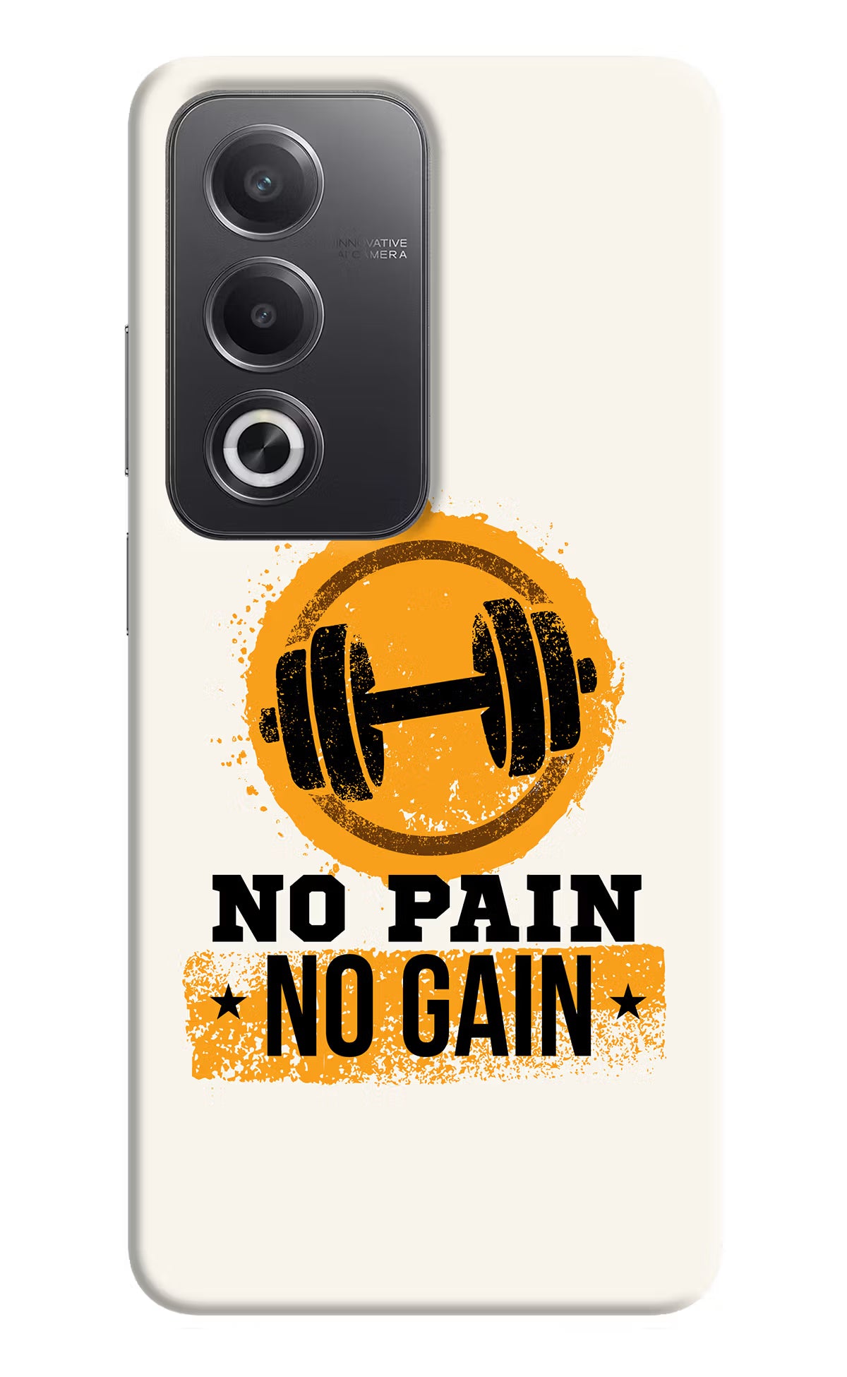 No Pain No Gain Oppo A3 Pro 5G Hard Case Back Cover by Casekaro