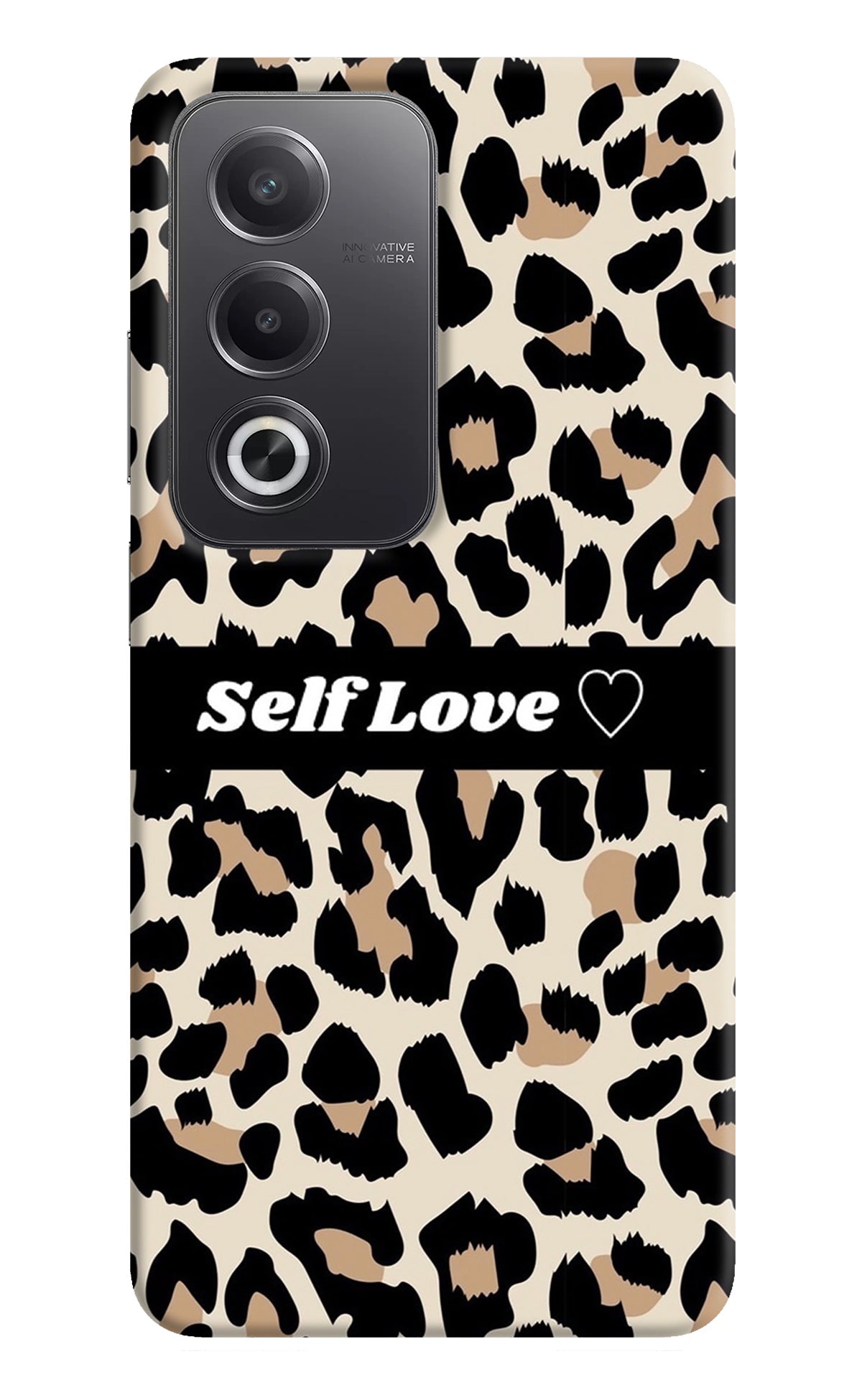 Leopard Print Self Love Oppo A3 Pro 5G Back Cover