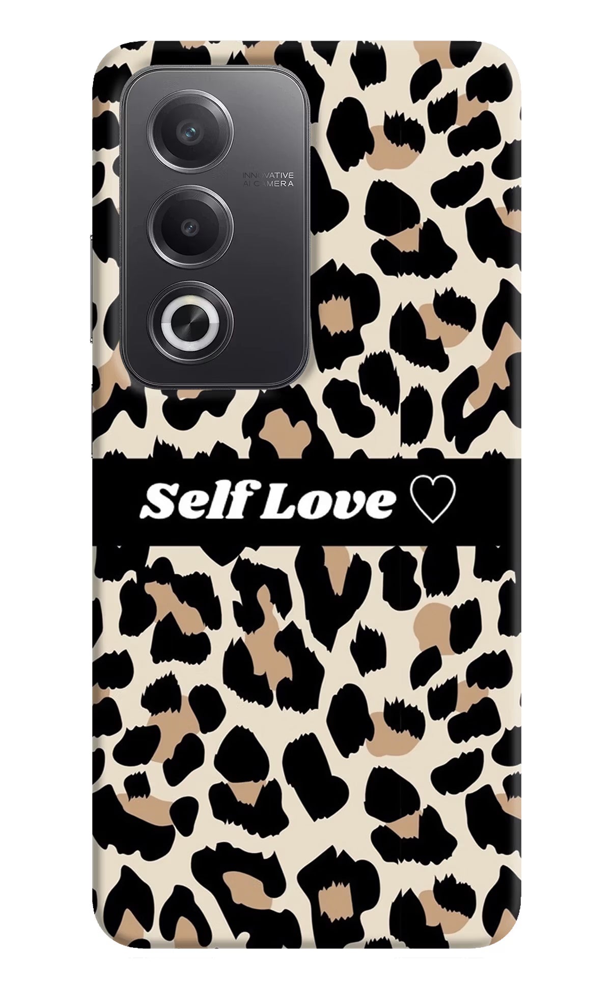 Leopard Print Self Love Oppo A3 Pro 5G Hard Case Back Cover by Casekaro