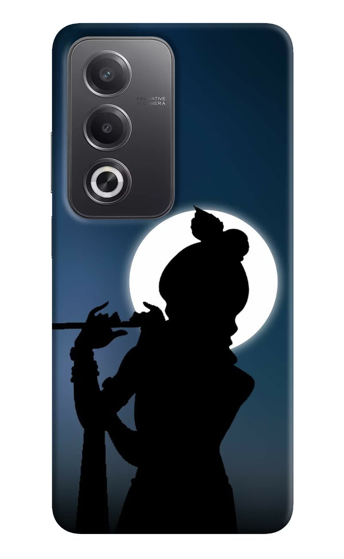 Shri Krishna Silhouette Oppo A3 Pro 5G Hard Case Back Cover by Casekaro