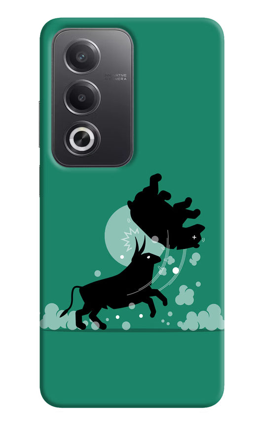 Bull Conqueror Oppo A3 Pro 5G Hard Case Back Cover by Casekaro
