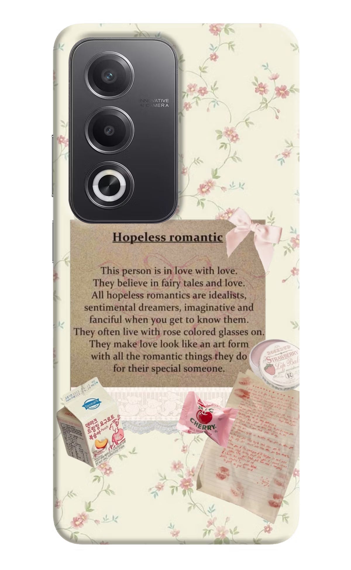 Hopeless Romantic Oppo A3 Pro 5G Hard Case Back Cover by Casekaro