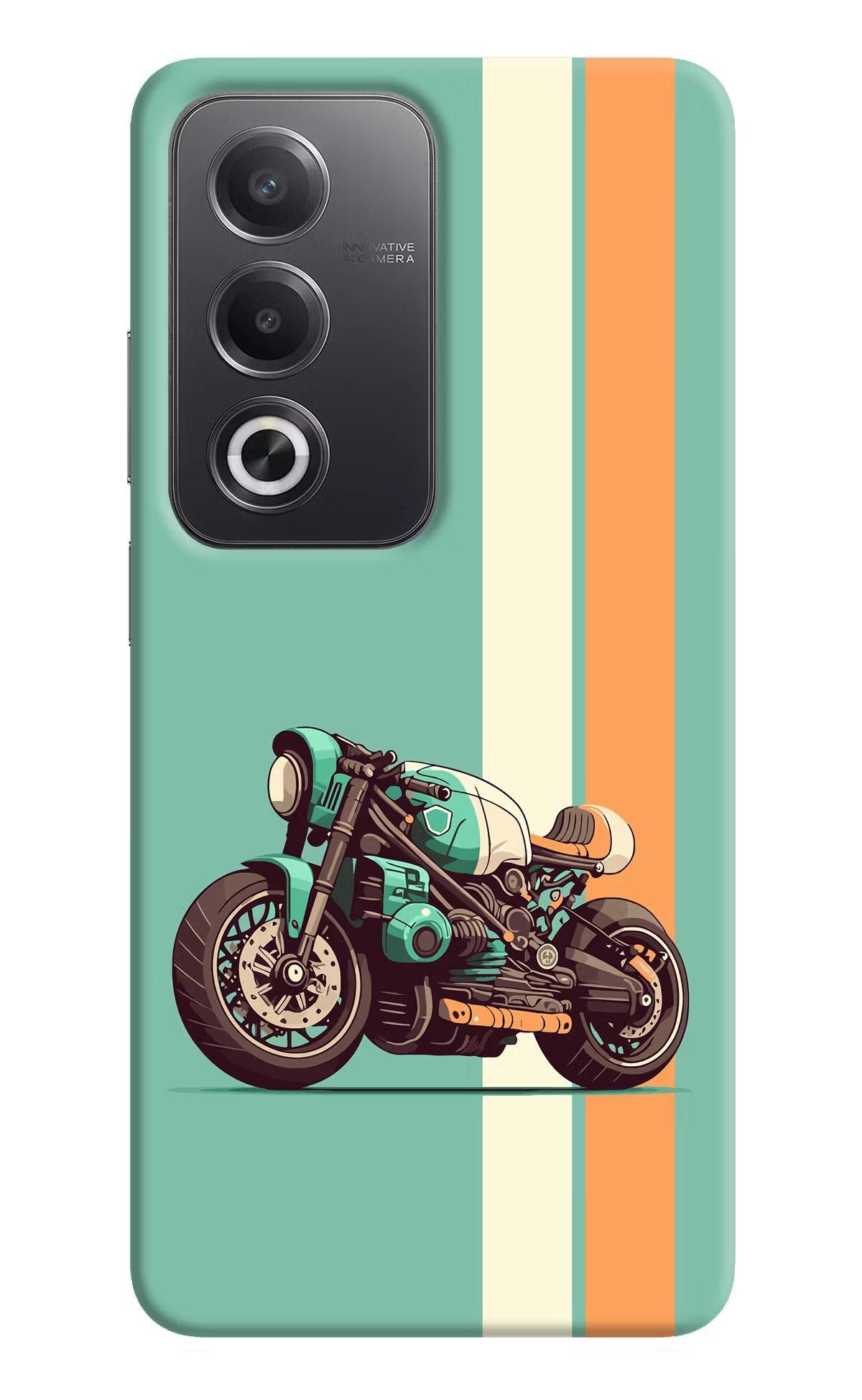 Striped Moto Drift Oppo A3 Pro 5G Hard Case Back Cover by Casekaro