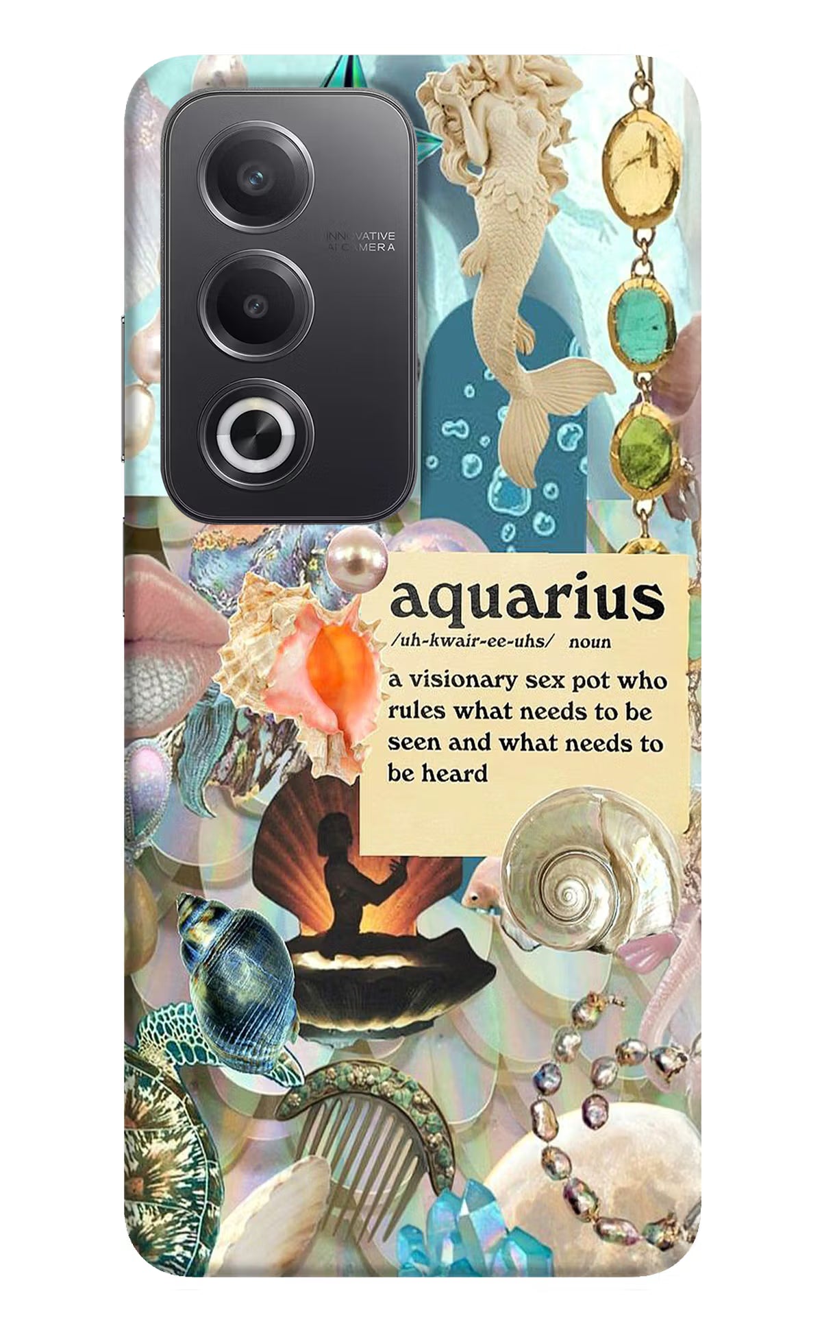 Aquarius Zodiac Oppo A3 Pro 5G Hard Case Back Cover by Casekaro