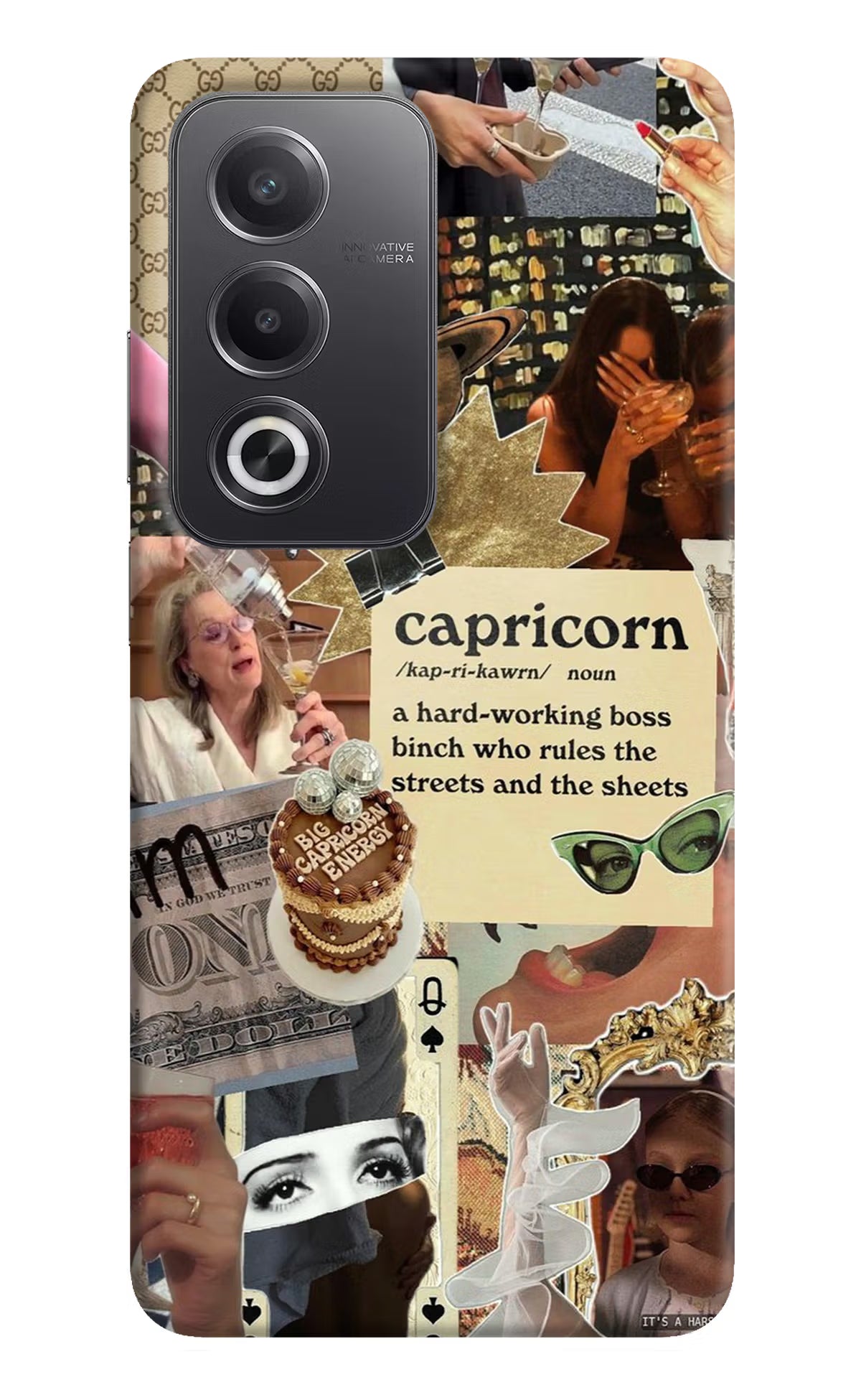 Capricorn Zodiac Oppo A3 Pro 5G Hard Case Back Cover by Casekaro