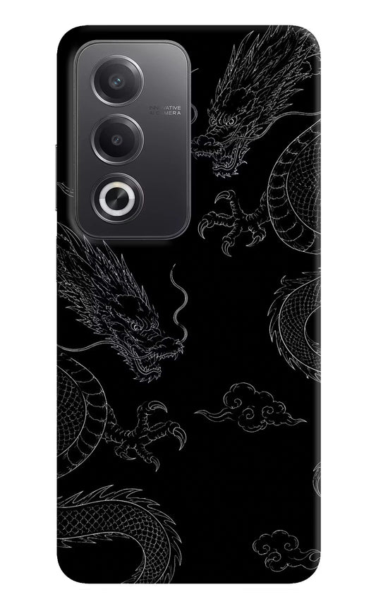 Twin Dragons Oppo A3 Pro 5G Hard Case Back Cover by Casekaro