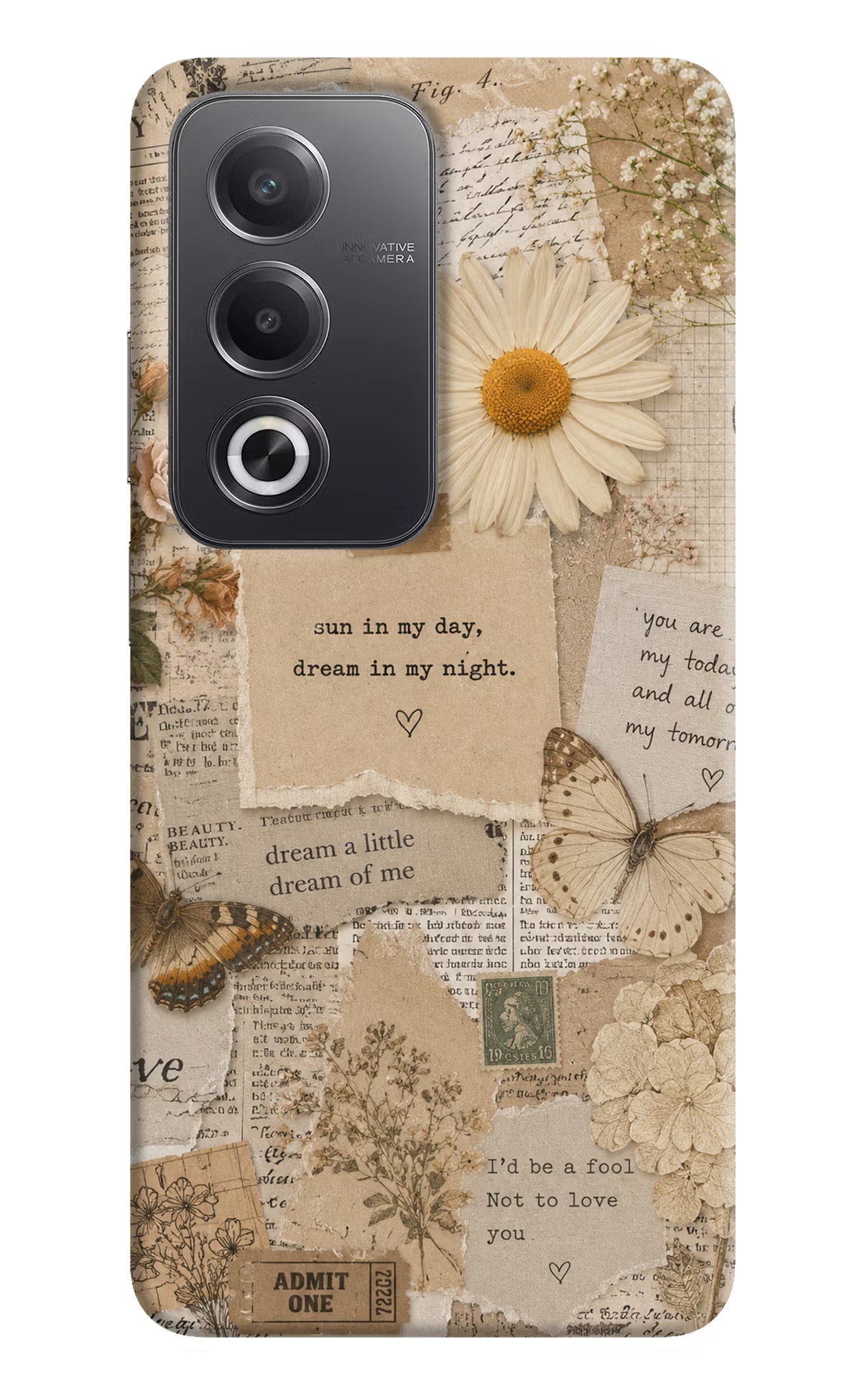 Vintage case Oppo A3 Pro 5G Back Cover