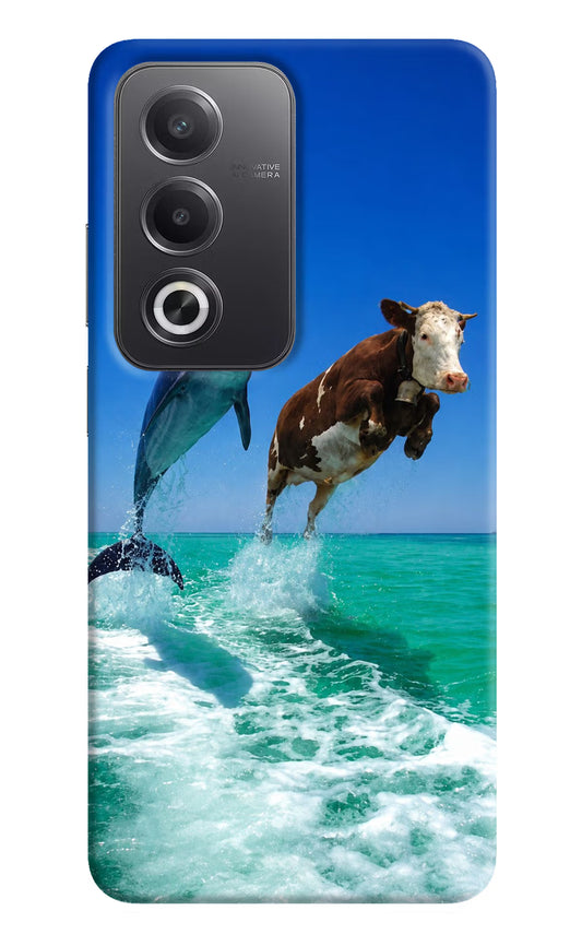 Dolphin vs Cow Oppo A3 Pro 5G Hard Case Back Cover by Casekaro