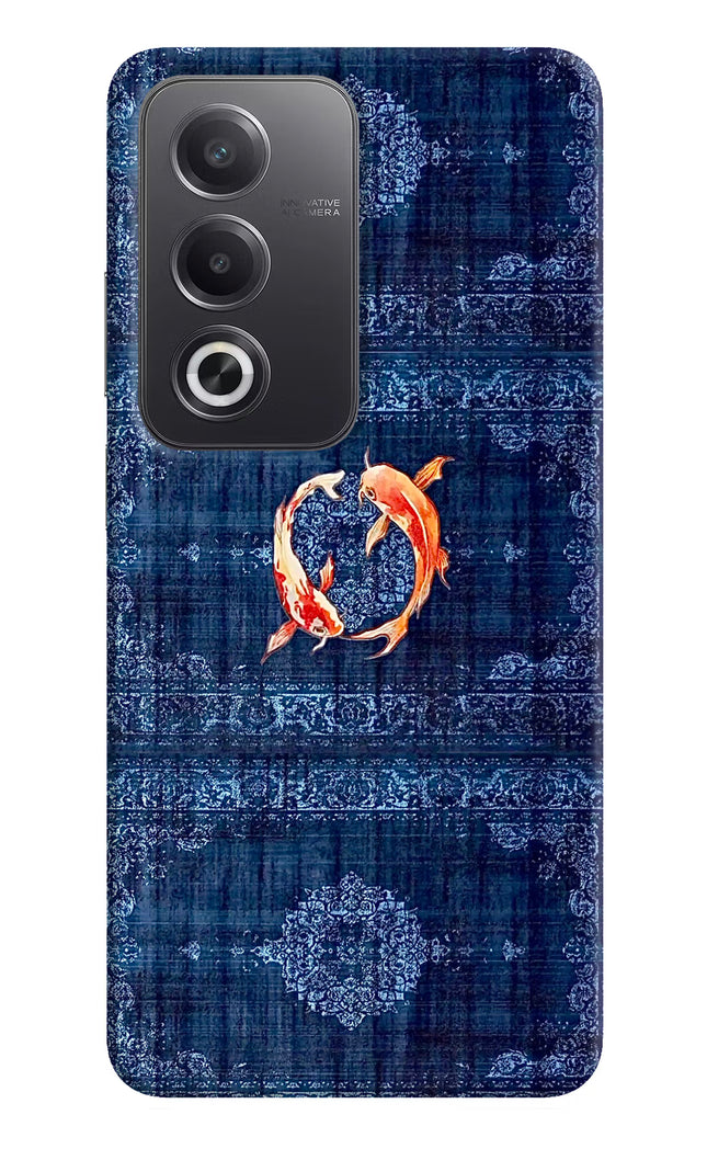 Koi Blue Oppo A3 Pro 5G Hard Case Back Cover by Casekaro