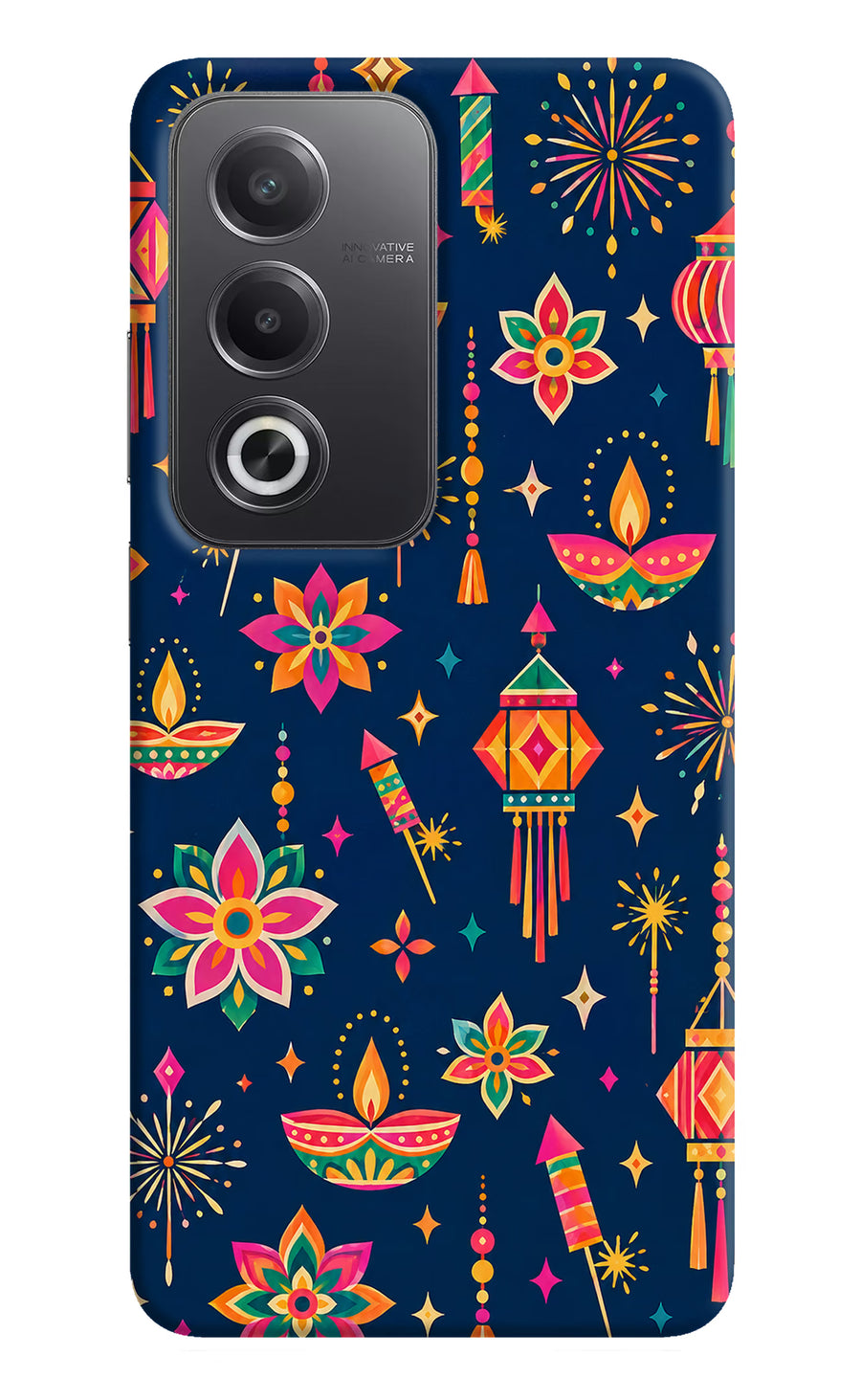 Festive Pop Oppo A3 Pro 5G Back Cover, Hard case
