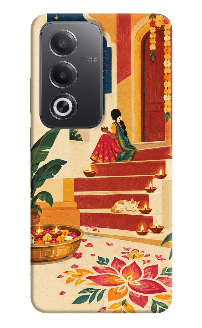 Diwali Rangoli Oppo A3 Pro 5G Hard Case Back Cover by Casekaro