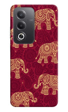 Maroon Elephant Oppo A3 Pro 5G Hard Case Back Cover by Casekaro