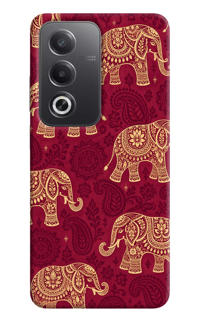 Maroon Elephant Oppo A3 Pro 5G Hard Case Back Cover by Casekaro