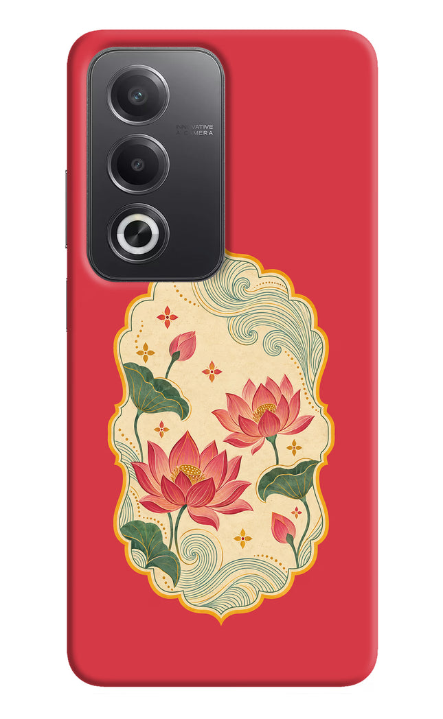 Pink Lotus Oppo A3 Pro 5G Hard Case Back Cover by Casekaro