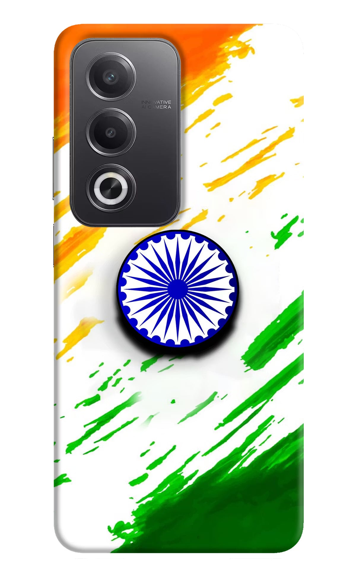 Indian Flag Ashoka Chakra Oppo A3 Pro 5G Pop Case by Casekaro