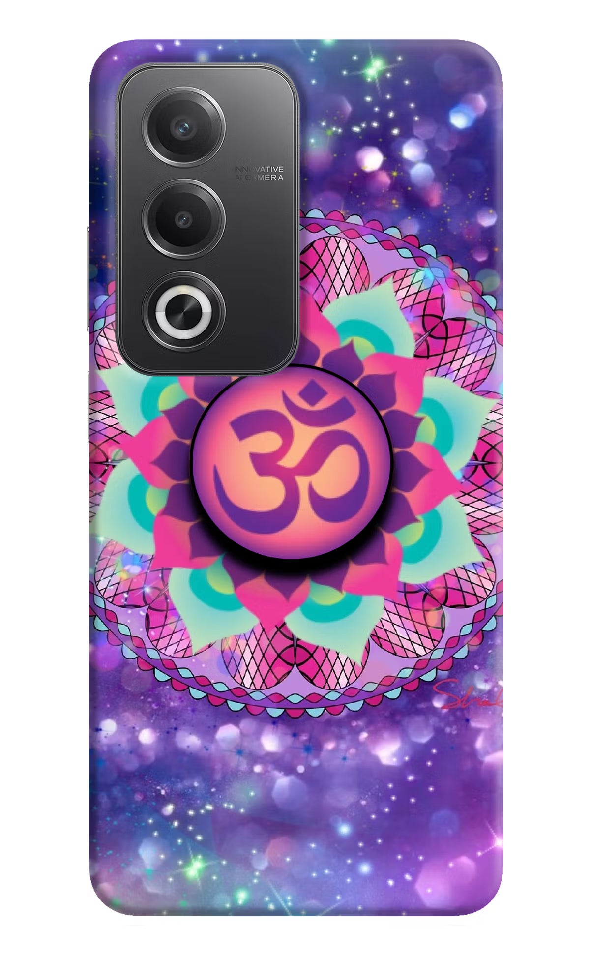 Om Purple Oppo A3 Pro 5G Pop Case by Casekaro